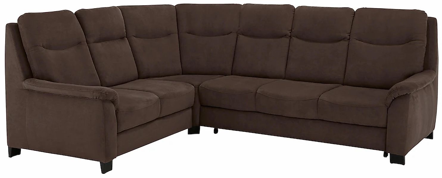 Home affaire Ecksofa »Boccaccio L-Form« mit Federkern, incl. Kopfteilverste günstig online kaufen