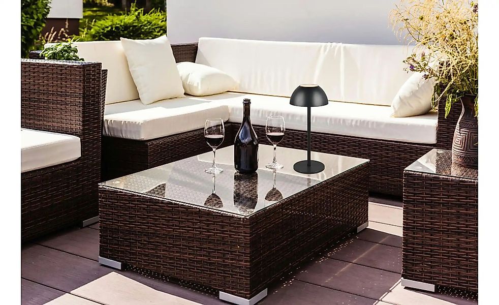 Reality LED-Tischleuchte Ricardo Schwarz Matt Ø 13,5 cm günstig online kaufen