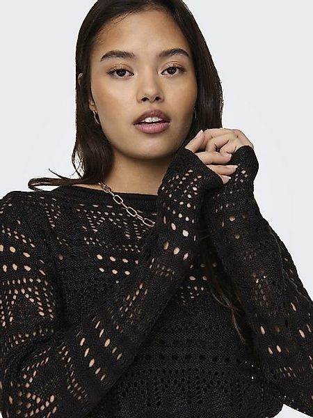 JACQUELINE de YONG Strickpullover Legerer Feinstrick Weiches Vintage Strick günstig online kaufen