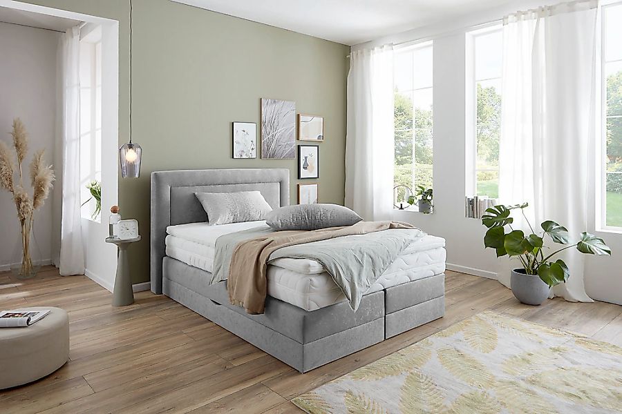 Westfalia Schlafkomfort Boxspringbett wahlweise mit Bettkasten und Topper günstig online kaufen