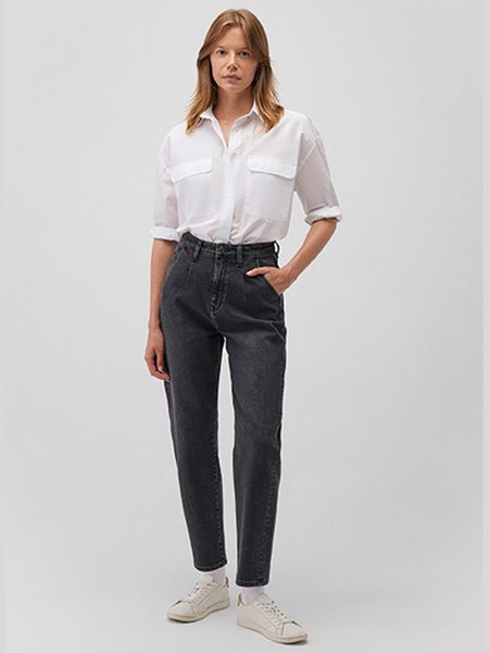 Mavi Boyfriend-Jeans Jeans High-Rise Pleated Baggy günstig online kaufen