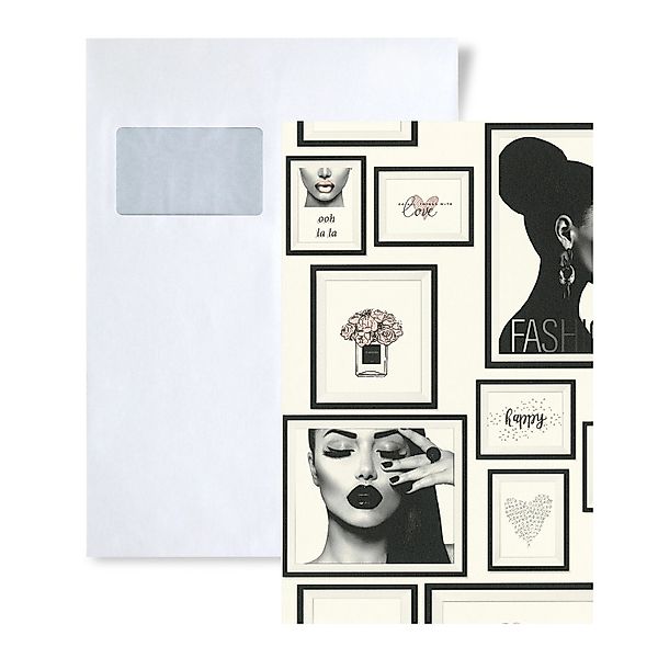 PROFHOME 1 MUSTERSTÜCK S-369181-GU DIN A4 MUSTER der Collage Tapete günstig online kaufen