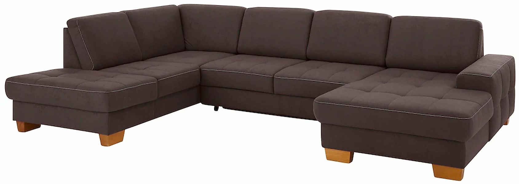 Home affaire Wohnlandschaft »Puccini U-Form« mit Federkern, Sitztiefenverst günstig online kaufen