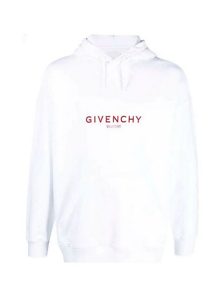 GIVENCHY Kapuzenpullover Givenchy Pullover in weiß mit rotem Logo L günstig online kaufen