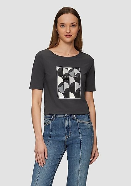 s.Oliver Kurzarmshirt T-Shirt T-Shirt mit Frontprint im Slim Fit günstig online kaufen