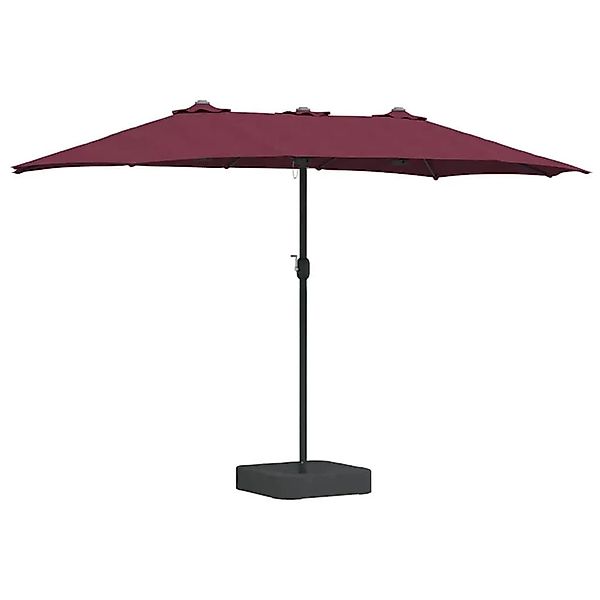 vidaXL Gartenparasol Bordeauxrot 385 x 209 x 244 cm Stoff 42003279 günstig online kaufen