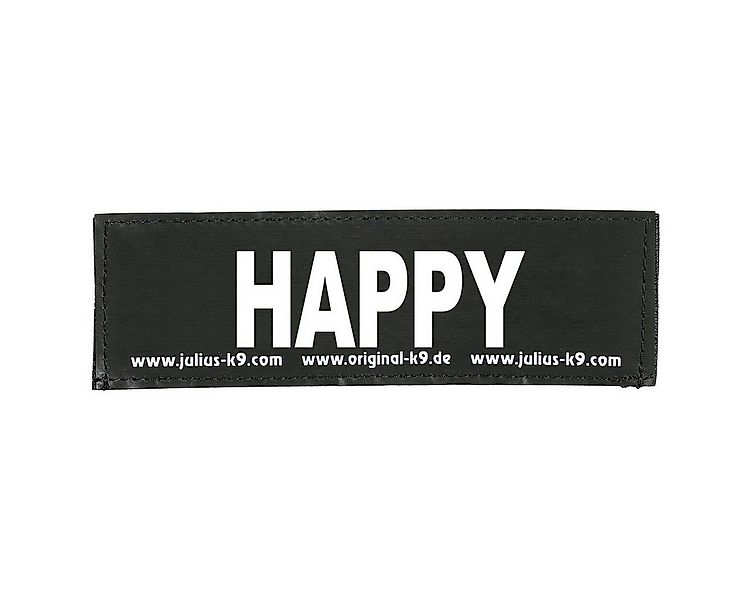 Julius-K9 Hunde-Powergeschirr 2 Klettsticker "Happy" günstig online kaufen