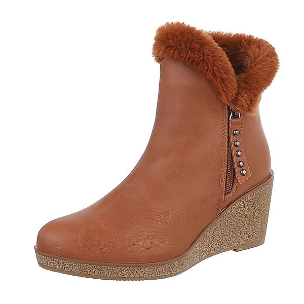 Ital-Design Damen Freizeit Keilstiefelette (87108687) Keilabsatz/Wedge günstig online kaufen