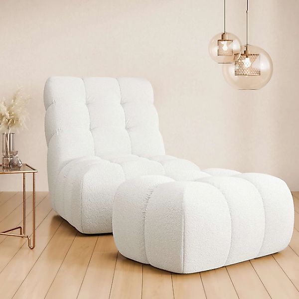 Home affaire XXL-Sessel »AURELIAN Loveseat XXL mit Hocker im Set, Lese-Sess günstig online kaufen