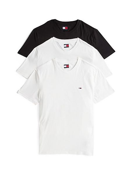 Tommy Jeans T-Shirt TJM XSLIM 3 PACK TEE Mit Rundhalsausschnitt günstig online kaufen
