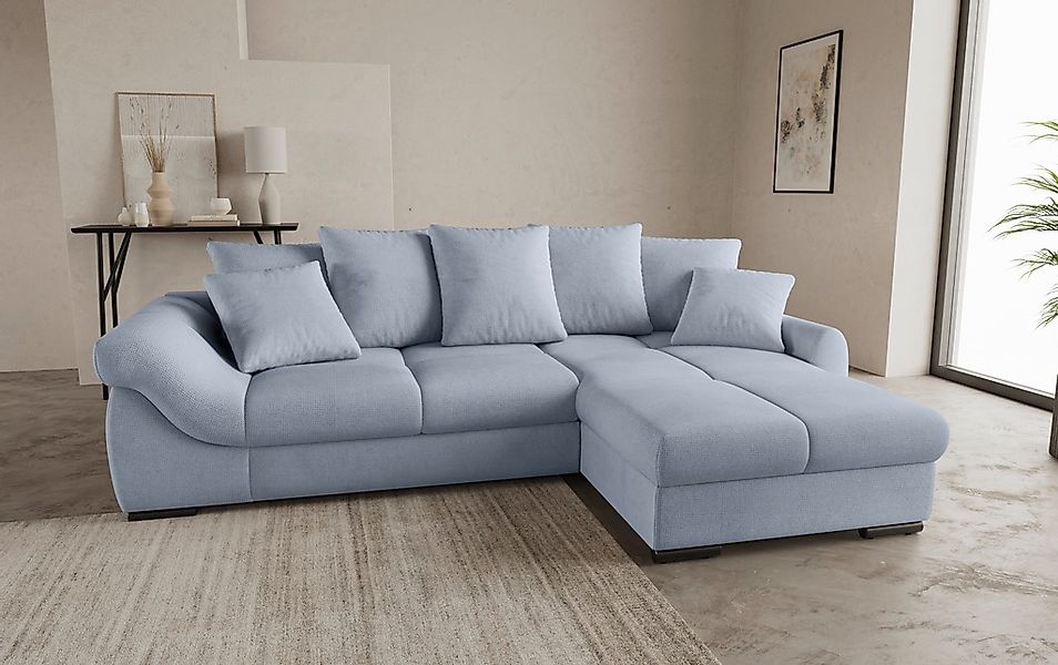 Mr. Couch Ecksofa »Livorno L-Form«, inkl. Hochschläfer-Bettauszug, XL-Bettk günstig online kaufen