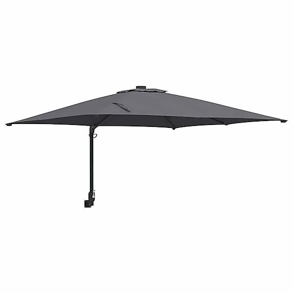 vidaXL Gartenparasol Anthrazit und Schwarz 248,5 x 247,5 x 160 cm 42003237 günstig online kaufen