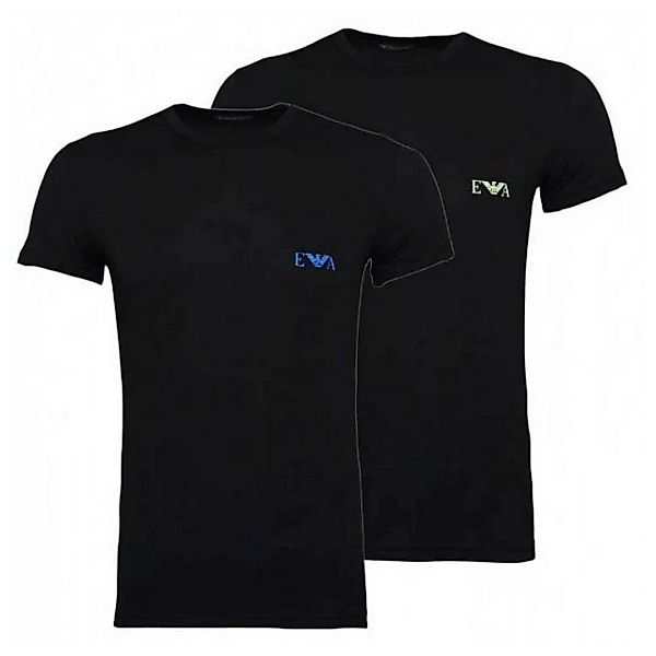 Armani Jeans Crow Kurzärmeliges T-shirt 2 Pack L Black günstig online kaufen