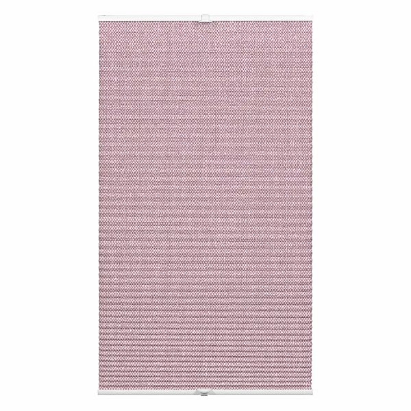 Wohnidee Plissee mit 2 Bedienschienen Rosa 90 cm x 130 cm günstig online kaufen