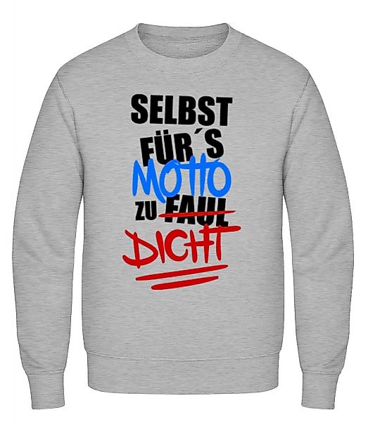 Selbst Für's Motto Zu Dicht · Männer Pullover günstig online kaufen