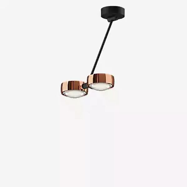 Occhio Sento Soffitto Doppio 40 Up E Deckenleuchte LED 2-flammig, Kopf rosé günstig online kaufen