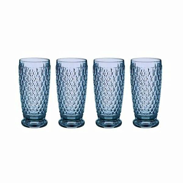 Villeroy & Boch Boston Coloured Longdrinkglas 400 ml blau 4er Set Longdrink günstig online kaufen