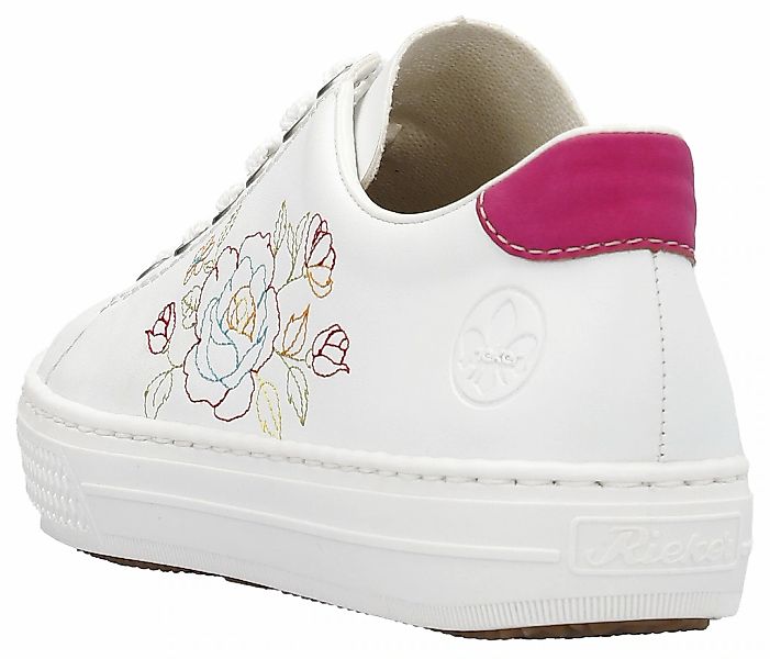 Rieker Sneaker mit seitlicher Blumenstickerei, Freizeitschuh, günstig online kaufen
