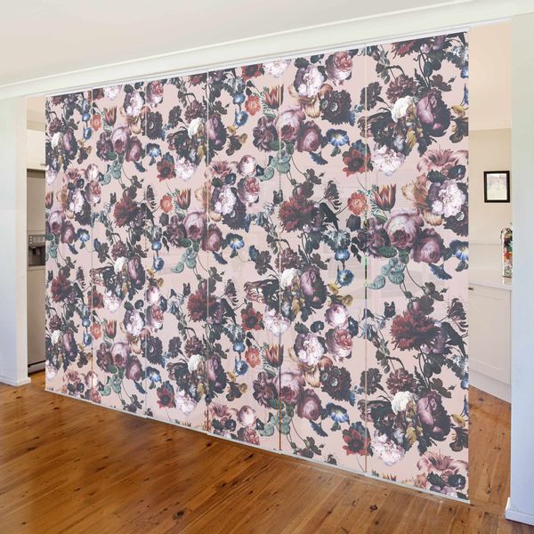 Bilderdepot24 Schiebegardine Flächenvorhang blickdicht Blüten Tulpen günstig online kaufen