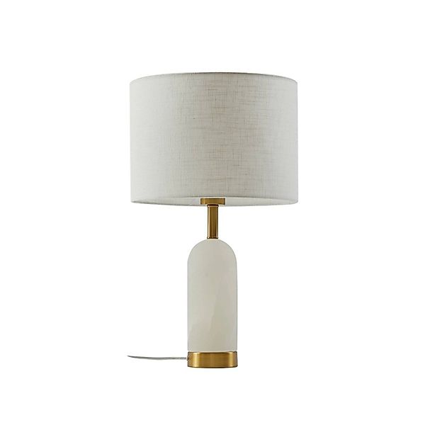Lindby Tischlampe Alabaster 10031321 Skandinavisch in Weiß aus Textil 1-fla günstig online kaufen