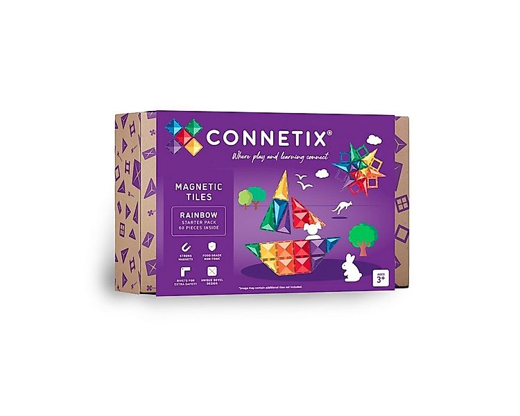 Connetix Rainbow Starter Pack verstärkte Magnete pädagogisches Lernspiel Ma günstig online kaufen