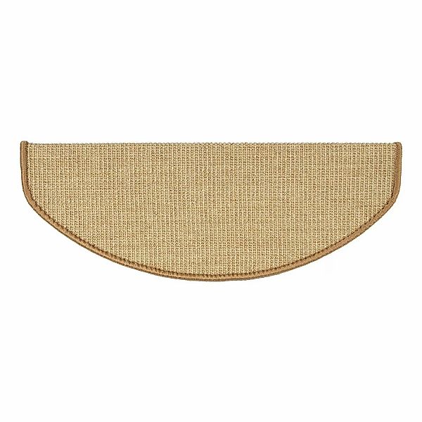 Karat Stufenmatte Sisal Pure Nature Selbstklebend Natur Halbrund 19 x 56 cm günstig online kaufen