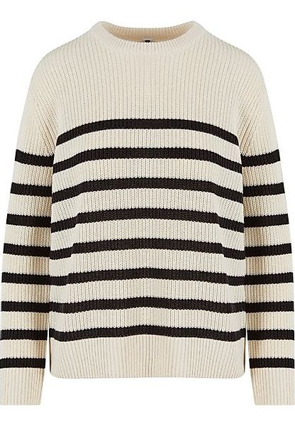 URBAN CLASSICS Rundhalspullover Urban Classics Damen Ladies Rib Striped Swe günstig online kaufen