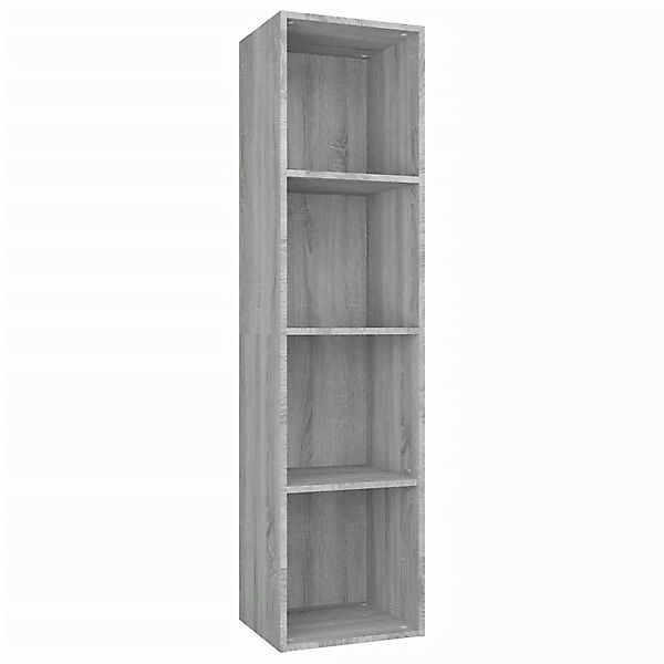 VidaXL Bücherschrank/TV-Schrank Grau Sonoma 36x30x143 cm Holzwerkstoff günstig online kaufen