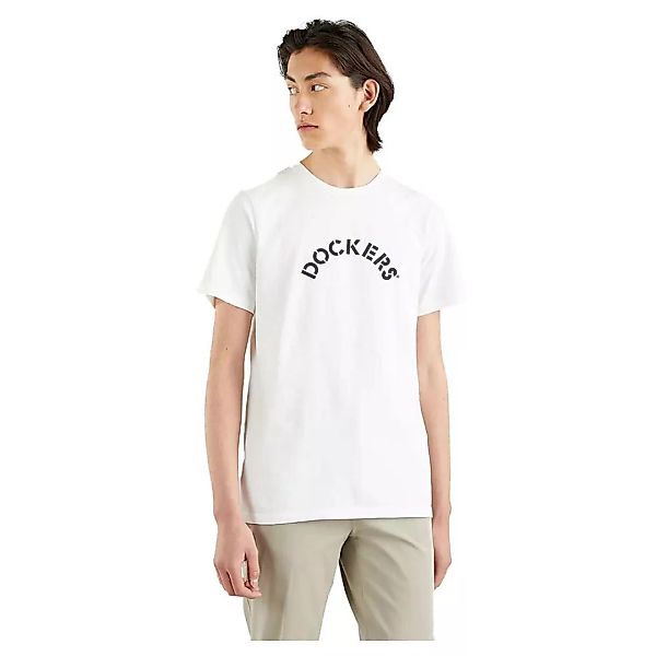 Dockers Logo Big Stencil Kurzärmeliges T-shirt XS Lucent White günstig online kaufen