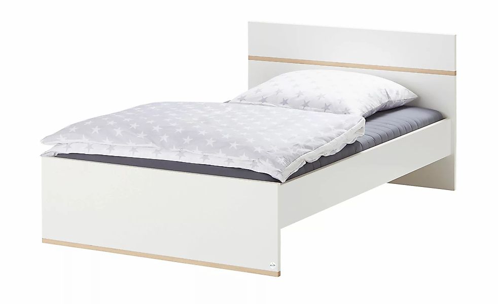 Mia & Mo Jugendbett  Clea ¦ weiß ¦ Maße (cm): B: 130 H: 86 Betten > Bettges günstig online kaufen