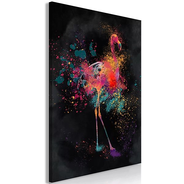 artgeist Wandbild Flamingo Colour (1 Part) Vertical mehrfarbig Gr. 40 x 60 günstig online kaufen