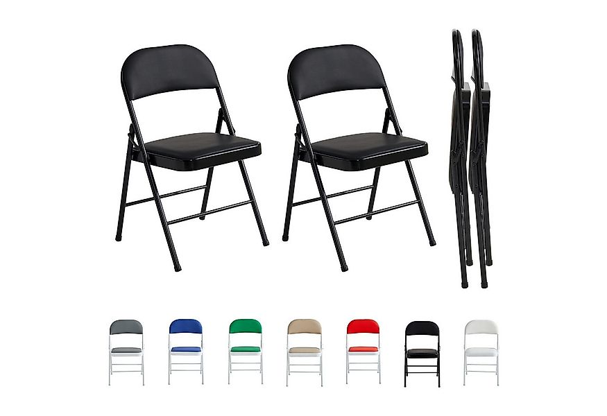 MCC direct Klappstuhl Kunstleder Klappstuhl gepolstert im 1er, 2er, 4er und günstig online kaufen