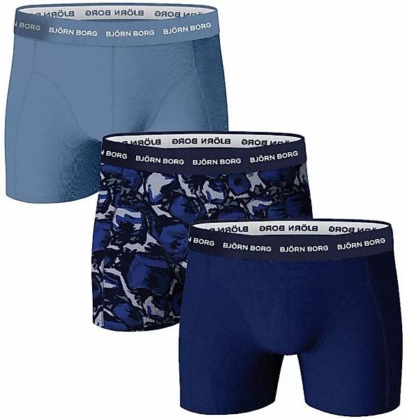 Bjorn Borg Boxers Cotton Stretch 3-Pack Blau - Größe XL günstig online kaufen