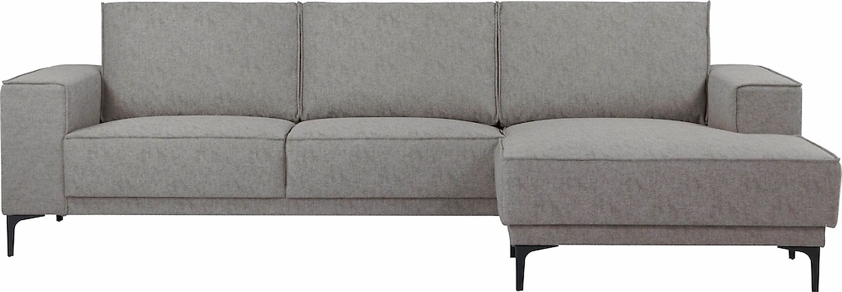 Places of Style Ecksofa "Polsterecke Oland, Struktur, Flachgewebe, Luxus-Mi günstig online kaufen