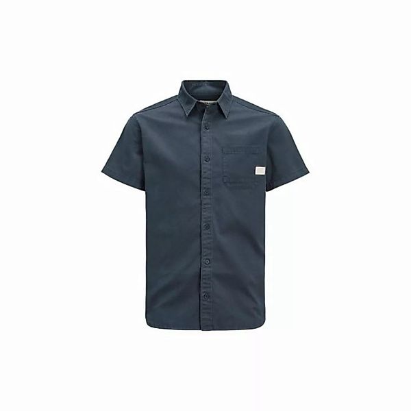 Jack & Jones Kurzarmhemd marineblau (1-tlg., keine Angabe) günstig online kaufen