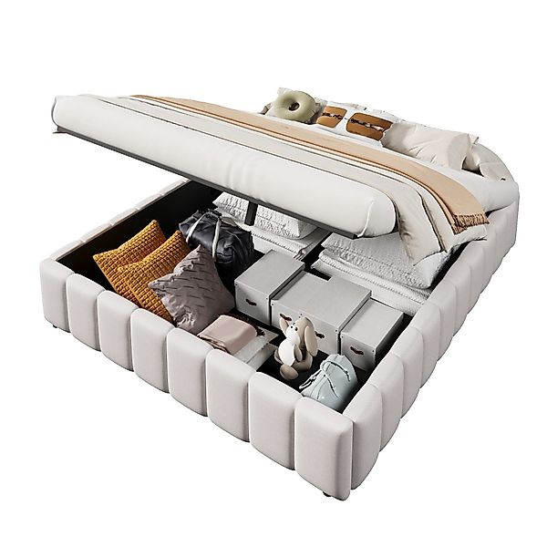 SOFTWEARY Futonbett (mit Lattenrost und Aufbewahrung, günstig online kaufen