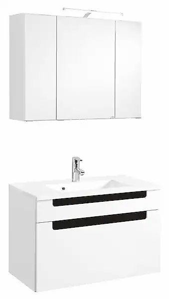 welltime Badmöbel-Set »Siena«, (2 St.), Breite 80 cm, Waschtisch mit Minera günstig online kaufen