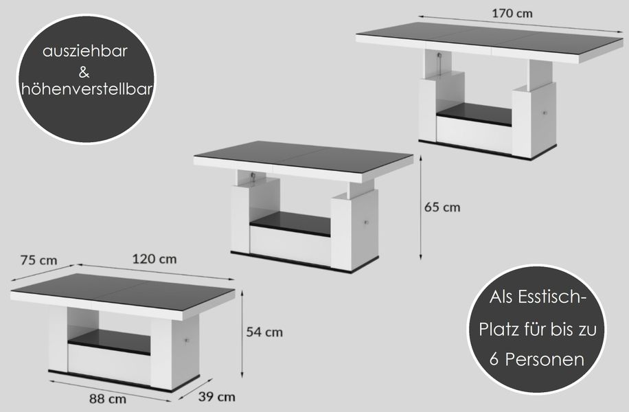 designimpex Couchtisch HM-111 Eiche Natur - günstig online kaufen
