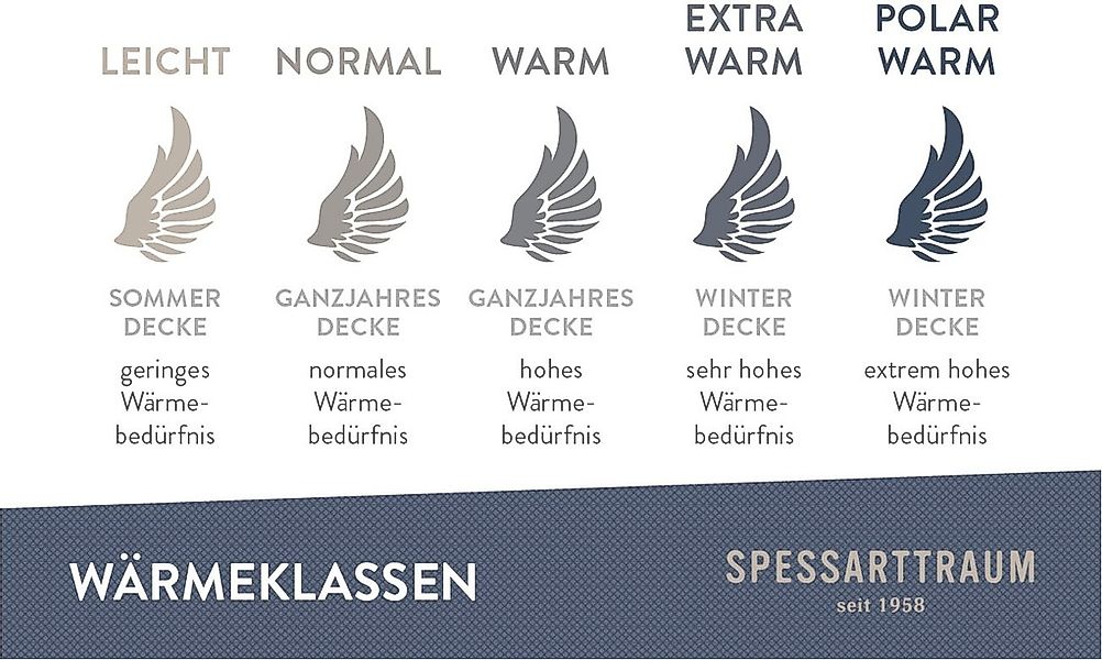 SPESSARTTRAUM Daunenbettdecke Exklusiv, Bettdecken für Sommer günstig online kaufen