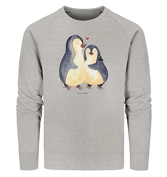 Mr. & Mrs. Panda Longpullover Größe L Pinguin umarmen - Heather Grey - Gesc günstig online kaufen