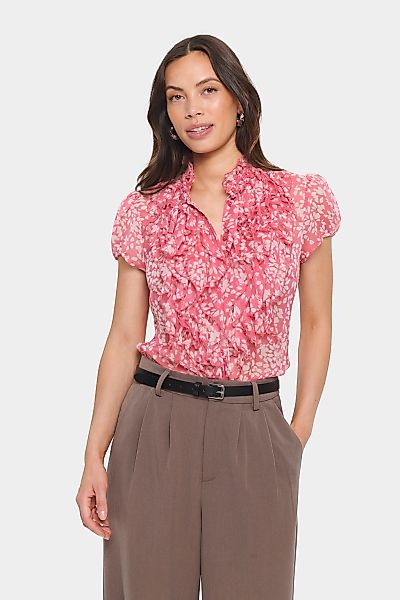 Saint Tropez Rüschenbluse "LiljaSZ Crinkle SS Shirt" günstig online kaufen