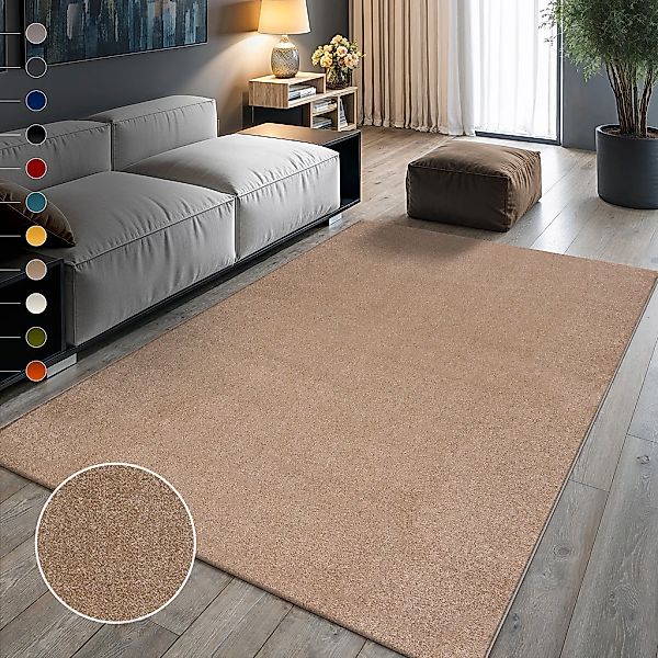 Sanat Teppich "UNI, auch als Läufer- und Rundgrößen erhältlich" rechteckig günstig online kaufen