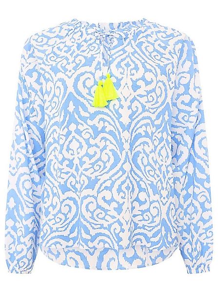 Zwillingsherz Schlupfbluse "Ornamente" Lamgarm, Ornament-Muster, Tasseln, V günstig online kaufen