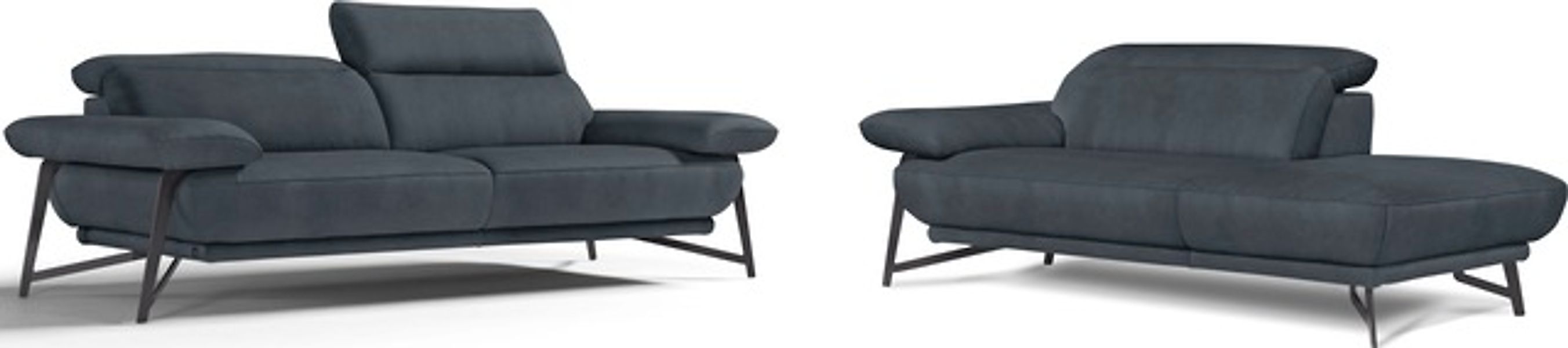 Egoitaliano Sofa »Anais, Design mit hohem Sitzkomfort, Fußfarbe schattengra günstig online kaufen
