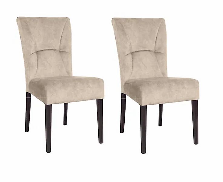 Home affaire 4-Fußstuhl »Henry« (Set) 2 Stk.Sitz und Rücken gepolstert günstig online kaufen