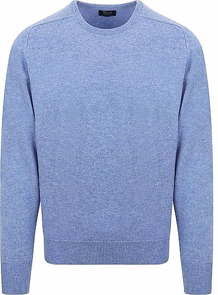William Lockie Pullover O-neck Lambswool Glacier - Größe L günstig online kaufen