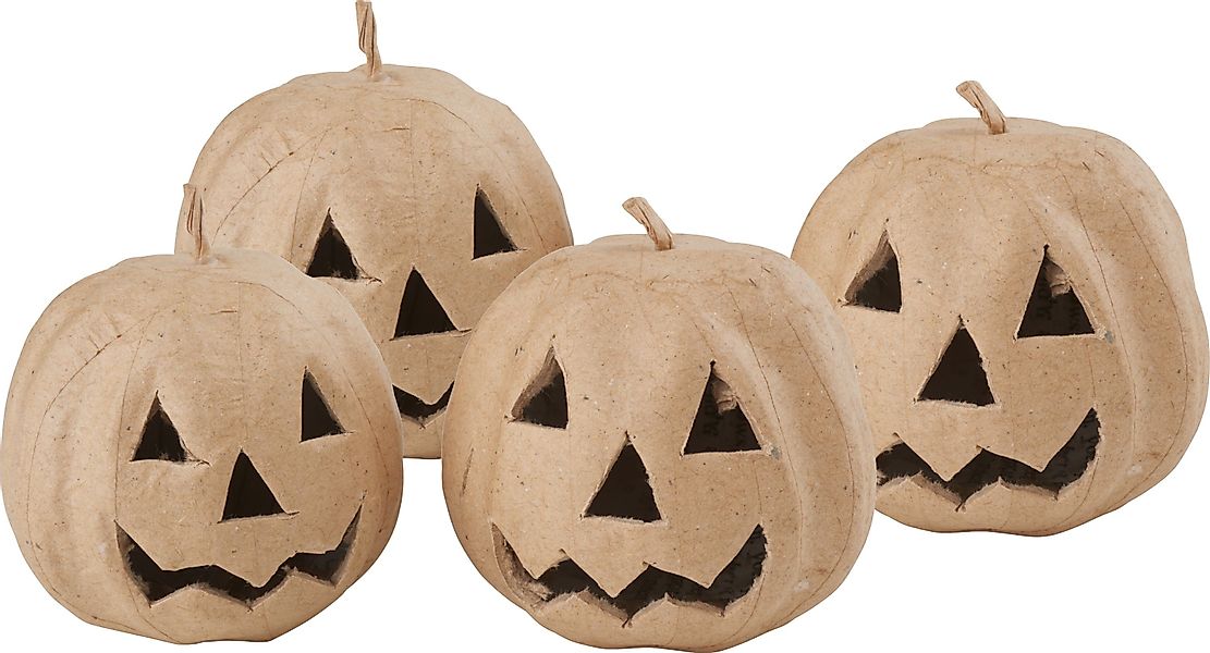 VBS Dekofigur Halloween-Kürbis (4 St), 4 günstig online kaufen