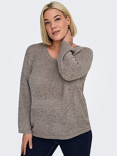 ONLY CARMAKOMA V-Ausschnitt-Pullover CARGEENA L/S V-NECK KNT NOOS günstig online kaufen