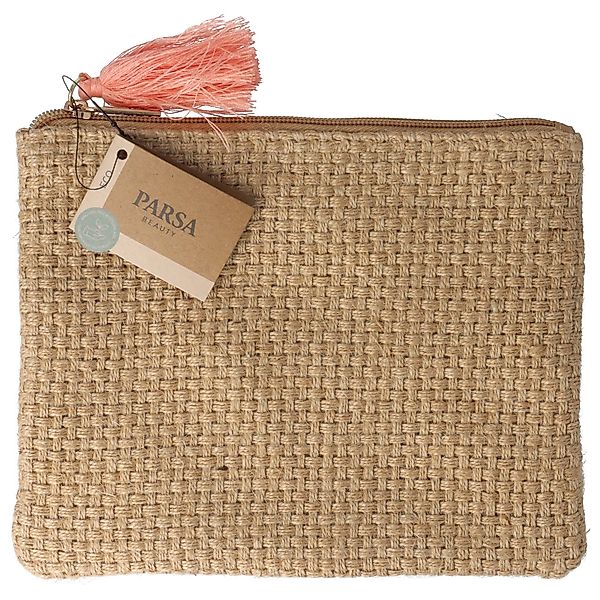 PARSA Beauty Kulturbeutel Kosmetiktasche Jute günstig online kaufen