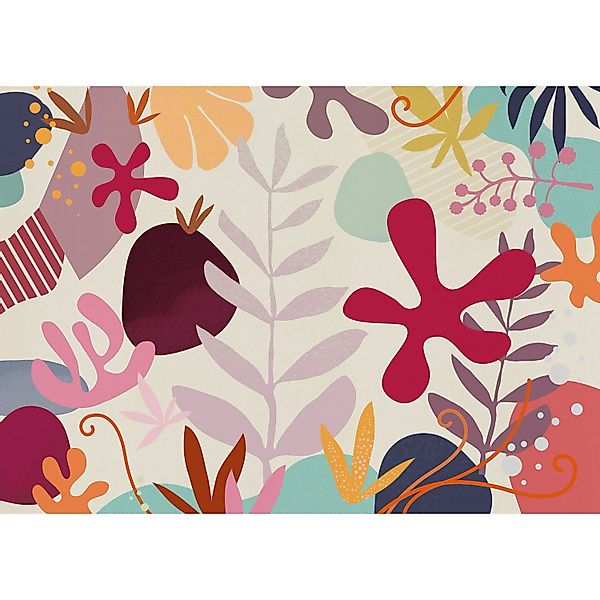 Komar Vliestapete Happy Corals 350 cm x 250 cm Bunt günstig online kaufen